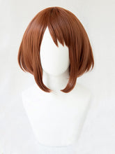 My Hero Academia Uraraka Ochako Brown Wig + Cap