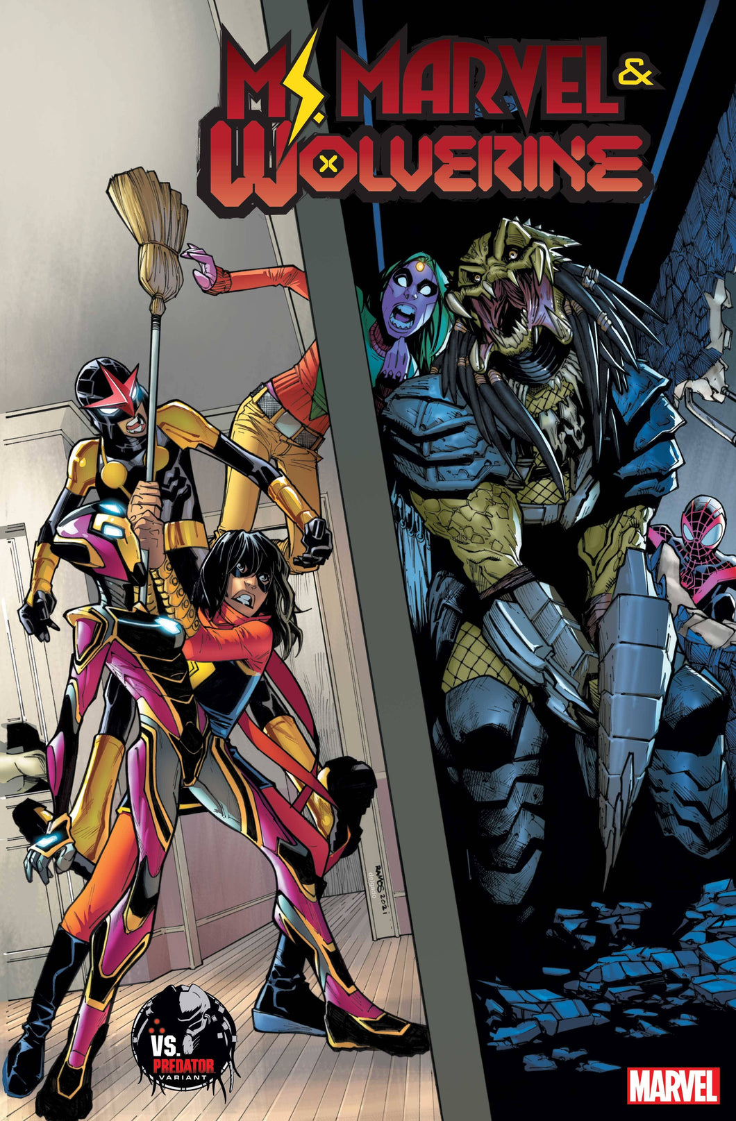 Ms. Marvel & Wolverine #1 Humberto Ramos Predator Variant