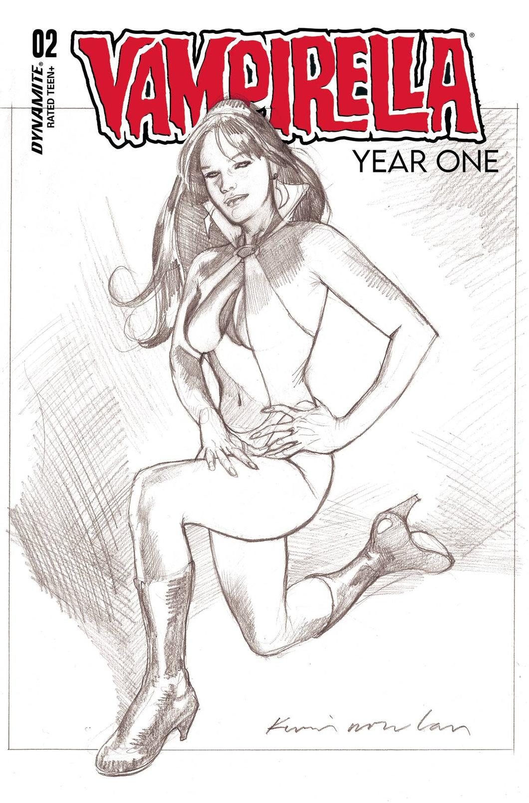 Vampirella Year One #2 | 1:10 Kevin Nowlan Pencils Variant