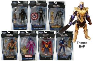Avengers: Endgame Marvel Legends Wave 1 Set of 7 Figures (Thanos BAF)