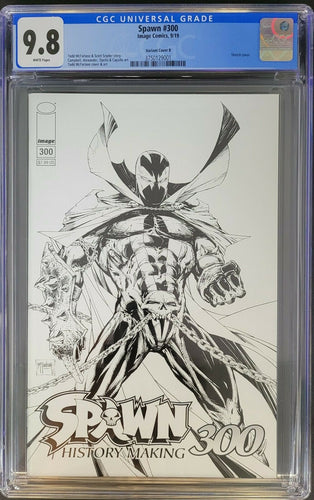 🔥Spawn #300 Todd Mcfarlane Sketch Variant CGC 9.8