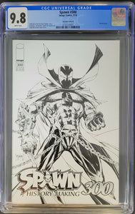 🔥Spawn #300 Todd Mcfarlane Sketch Variant CGC 9.8