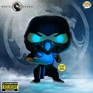 Funko Pop! Mortal Kombat Sub-Zero Glow-in-the-Dark Exclusive (Bundled with Box Protector)