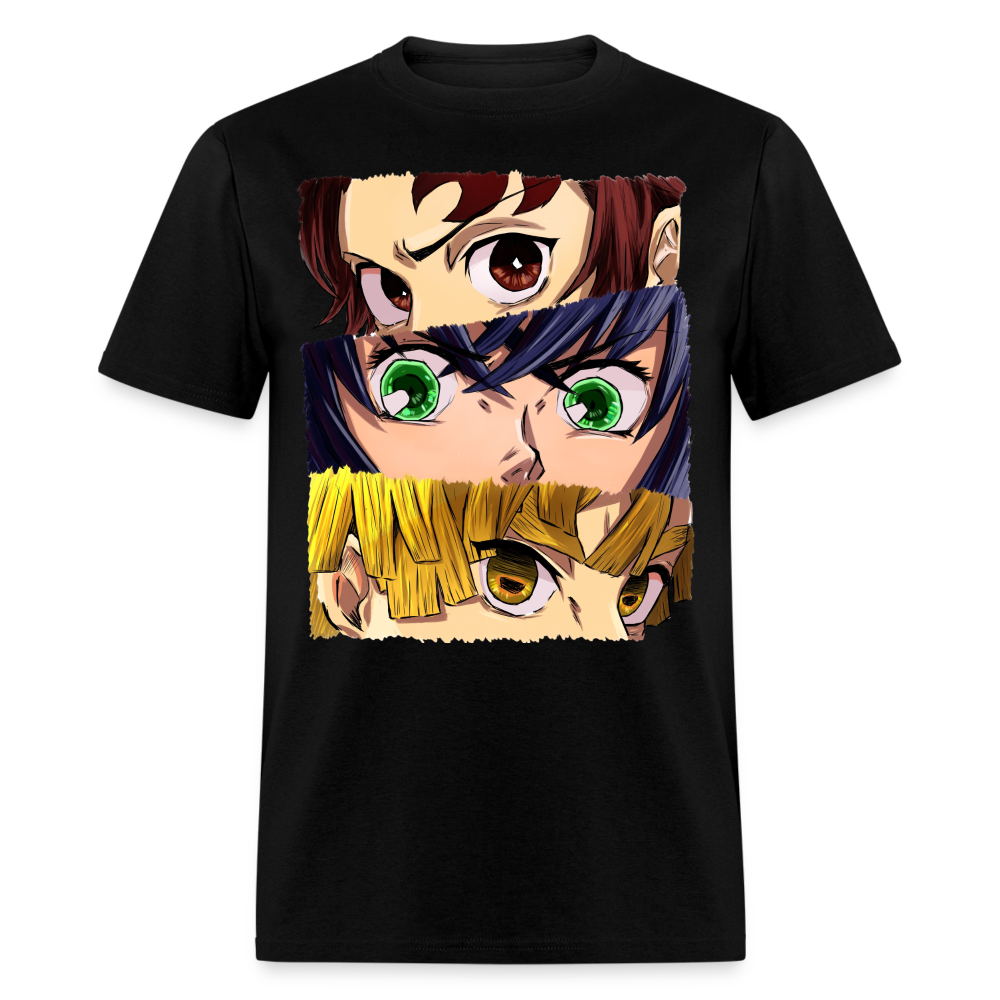 The 'Demon Slayer' Trio Tee - A Legendary Alliance in Style! - black