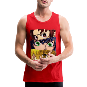 The 'Demon Slayer' Trio Men’s Premium Tank - red